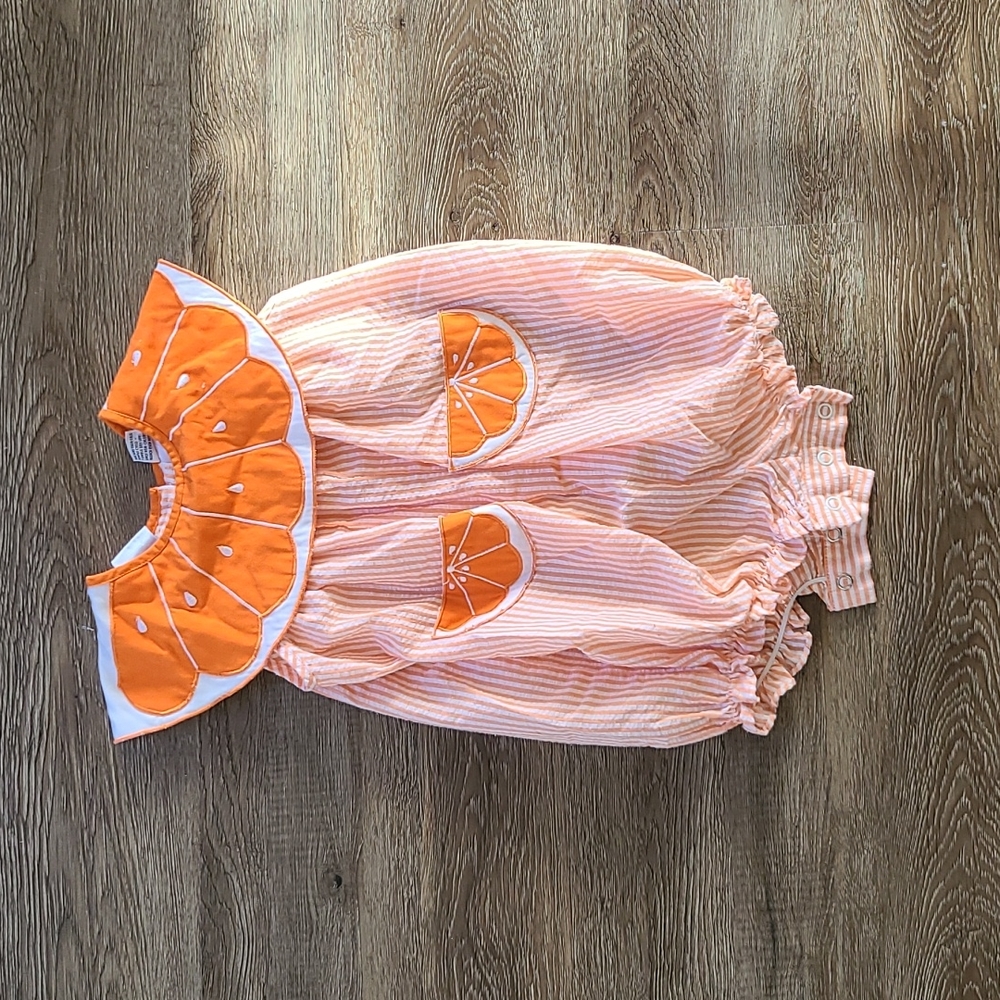 Vintage Orange Romper